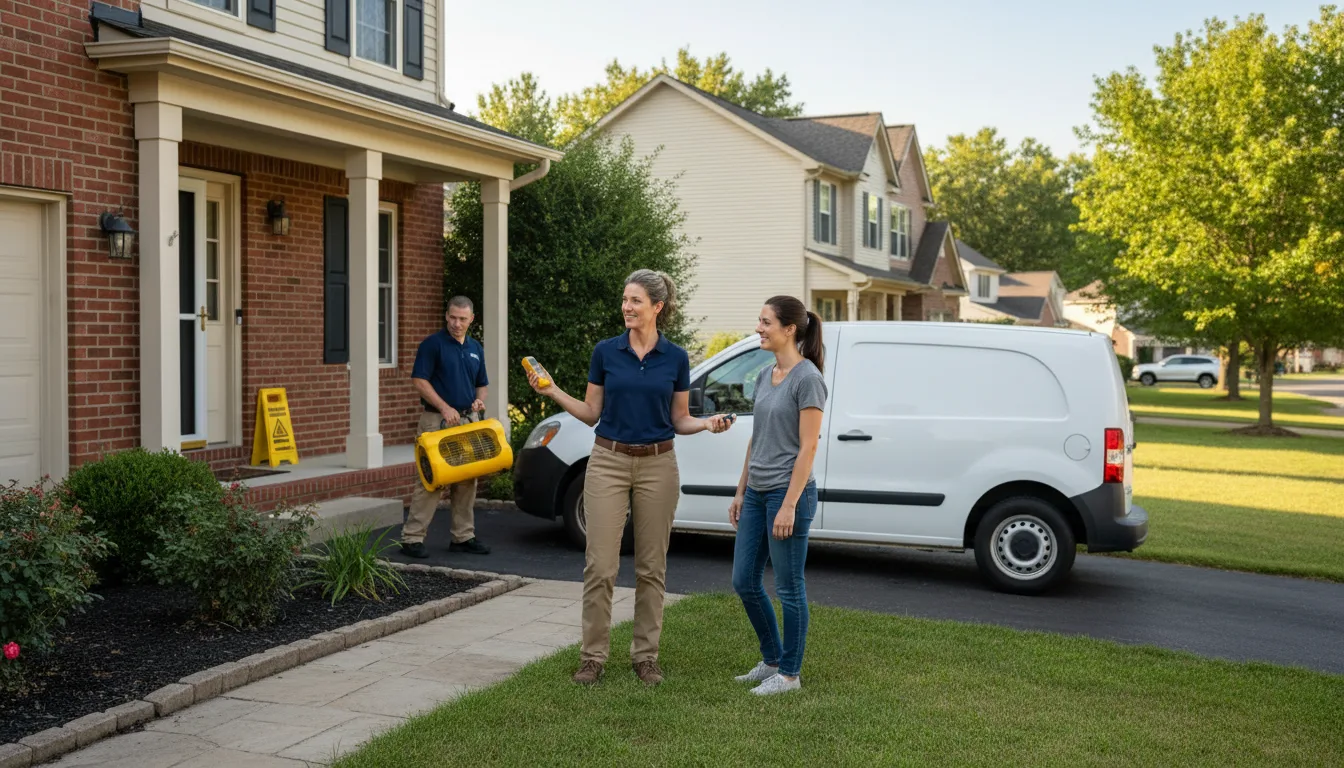 Residential water damage restoration in Sharon, VT
